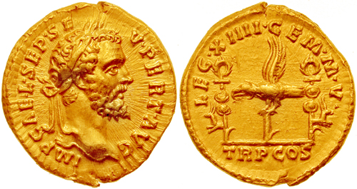 El Aureo moneda romana